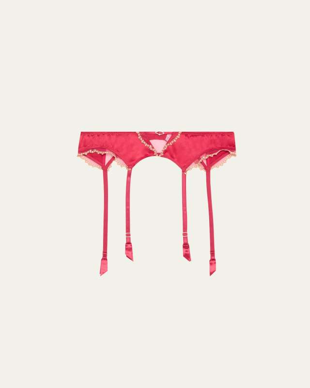 Eblouissante Icone Embroidered Suspender Belt